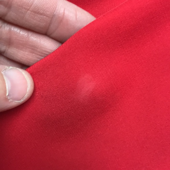 Lafayette 148 New York Red Silk Button Blouse - Picture 12 of 12